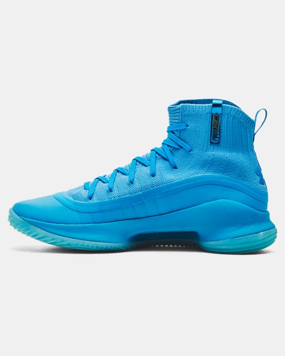 男士UA Curry 4籃球鞋 in Blue image number 1